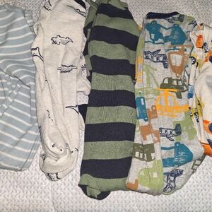 5 Gently Used Carters Boys 4T Pajamas
